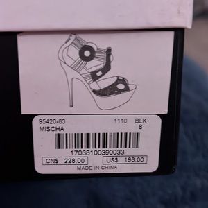 Black Mischa shoes from Bebe Kardashians collection